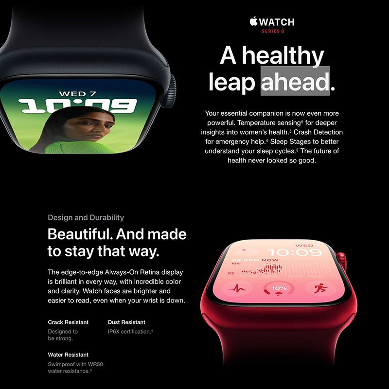 Apple Watch S8 Starlight